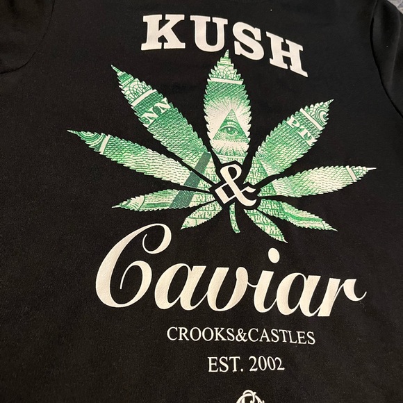 Crooks and castles kush & caviar crewneck sweater - Picture 2 of 2